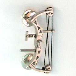 Pin COMPOUND, silver coloured, CB41