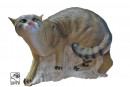 SRT 3D-Ziel laufende Wildkatze - 50 x 42 cm groß (Gruppe 3)
