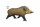 SRT 3D-Ziel laufendes Wildschwein - 67 x 133 cm groß