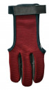 Schießhandschuh Textil & Leder XL Burgund Rot